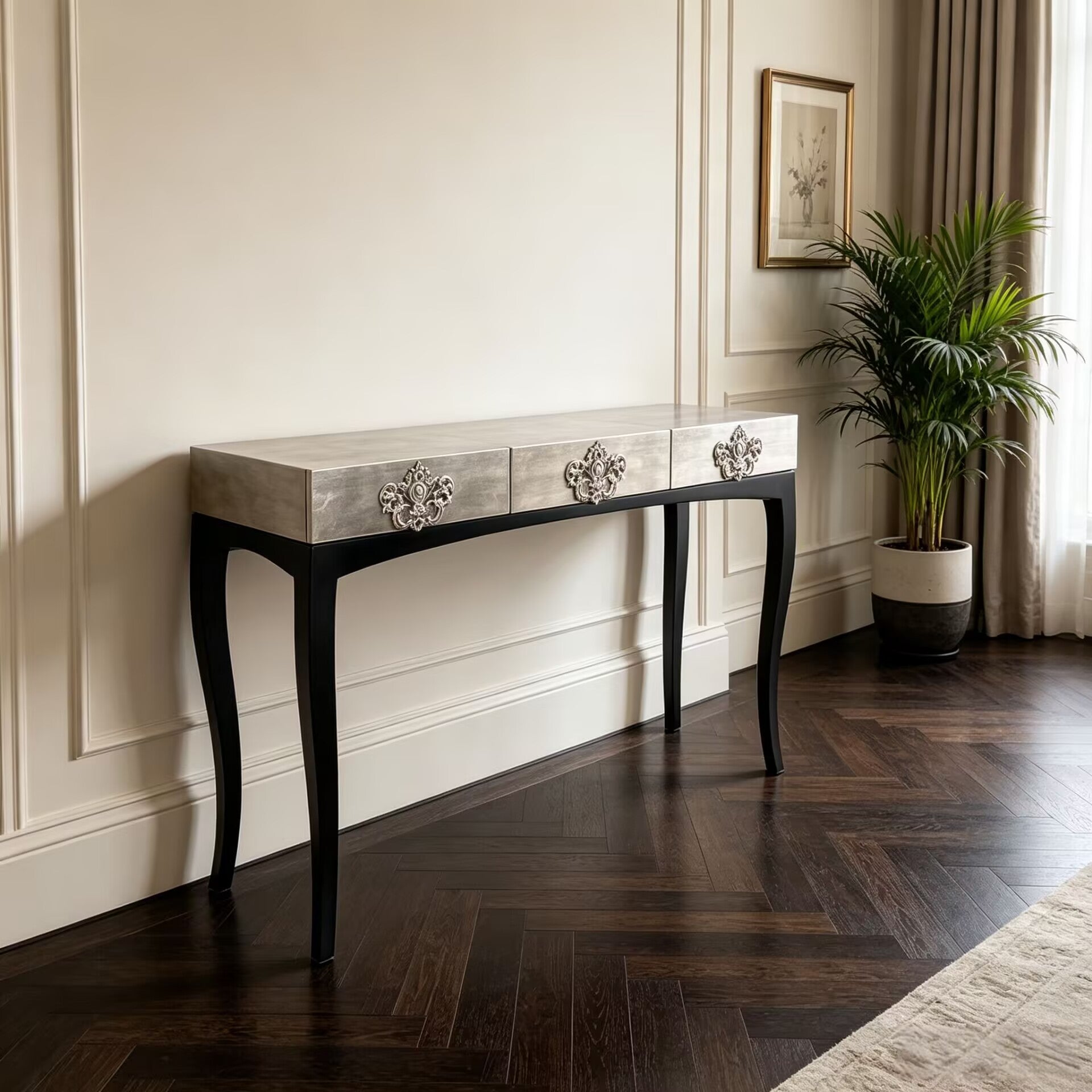 Trinity Creativity Designer High-End Customize Solid Wood Console