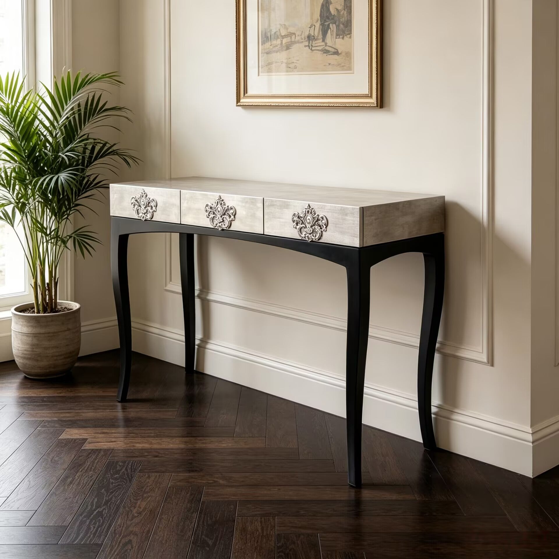 Trinity Creativity Designer High-End Customize Solid Wood Console