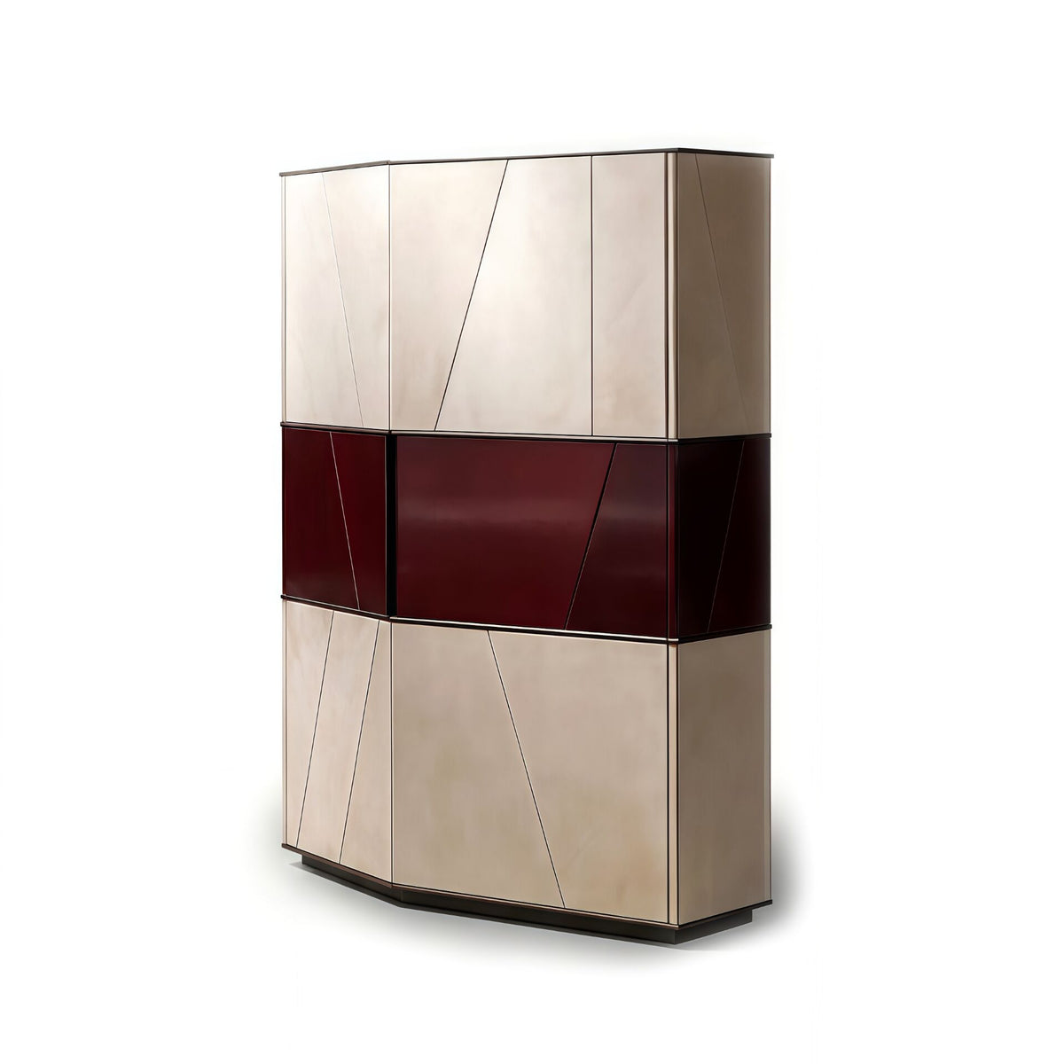 Terre Alto Living Room High Quality Art Simple Solid Wood Wine Cabinet