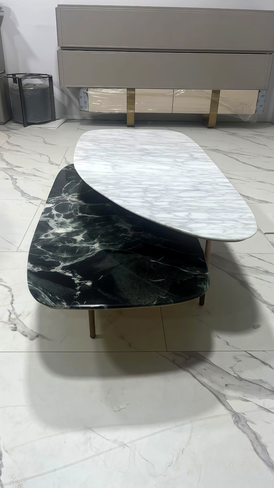 Trapeze Italian Creative Natural Marble High End Coffee Table