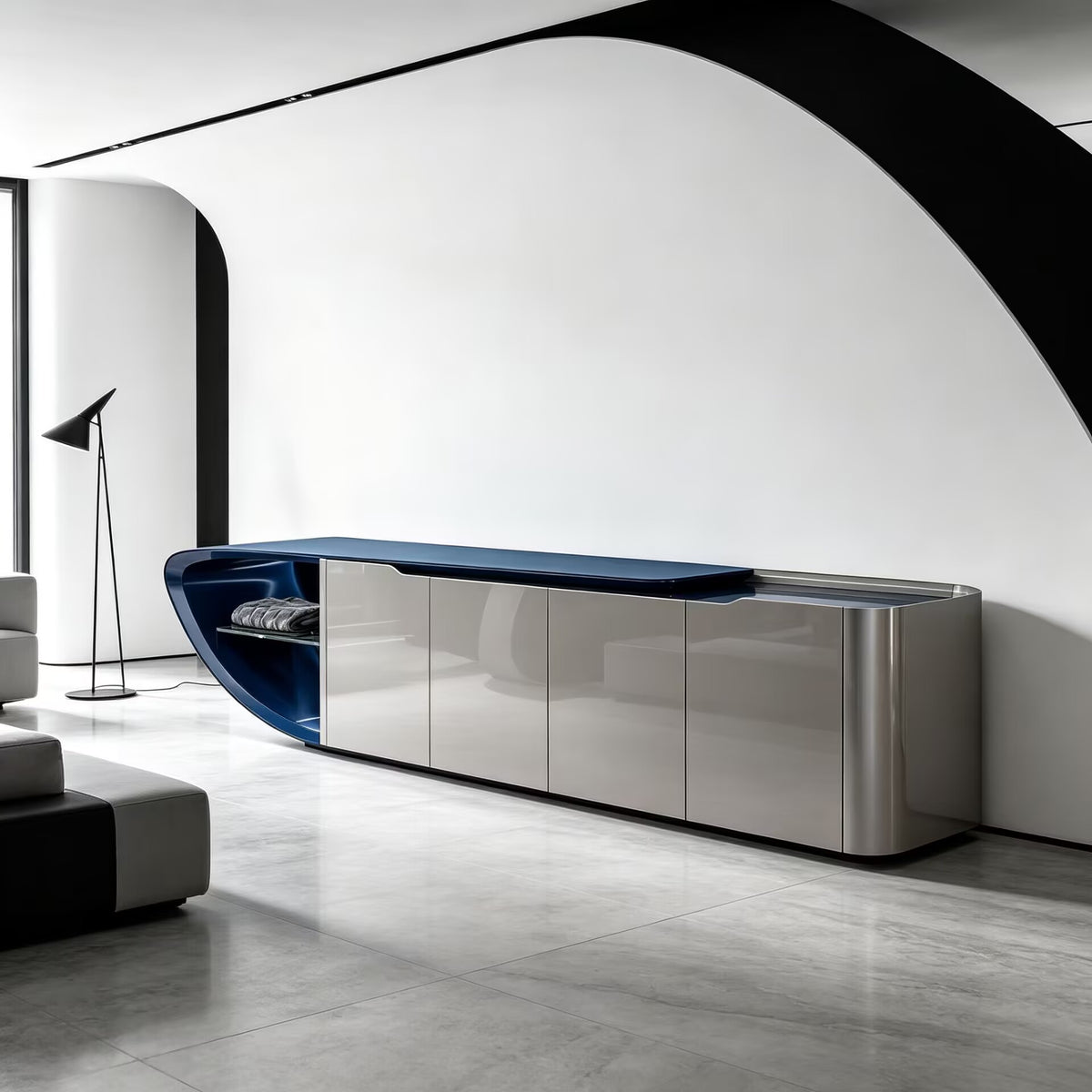 Type_6 Living Room Designer Minimalist Art Solid Wood Customize Sideboard