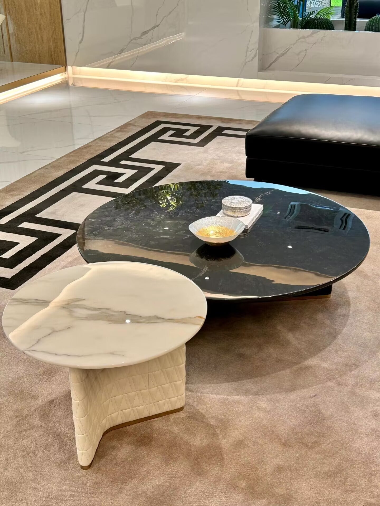 V-Marble Living Room Minimalism Combination Round Coffee Table