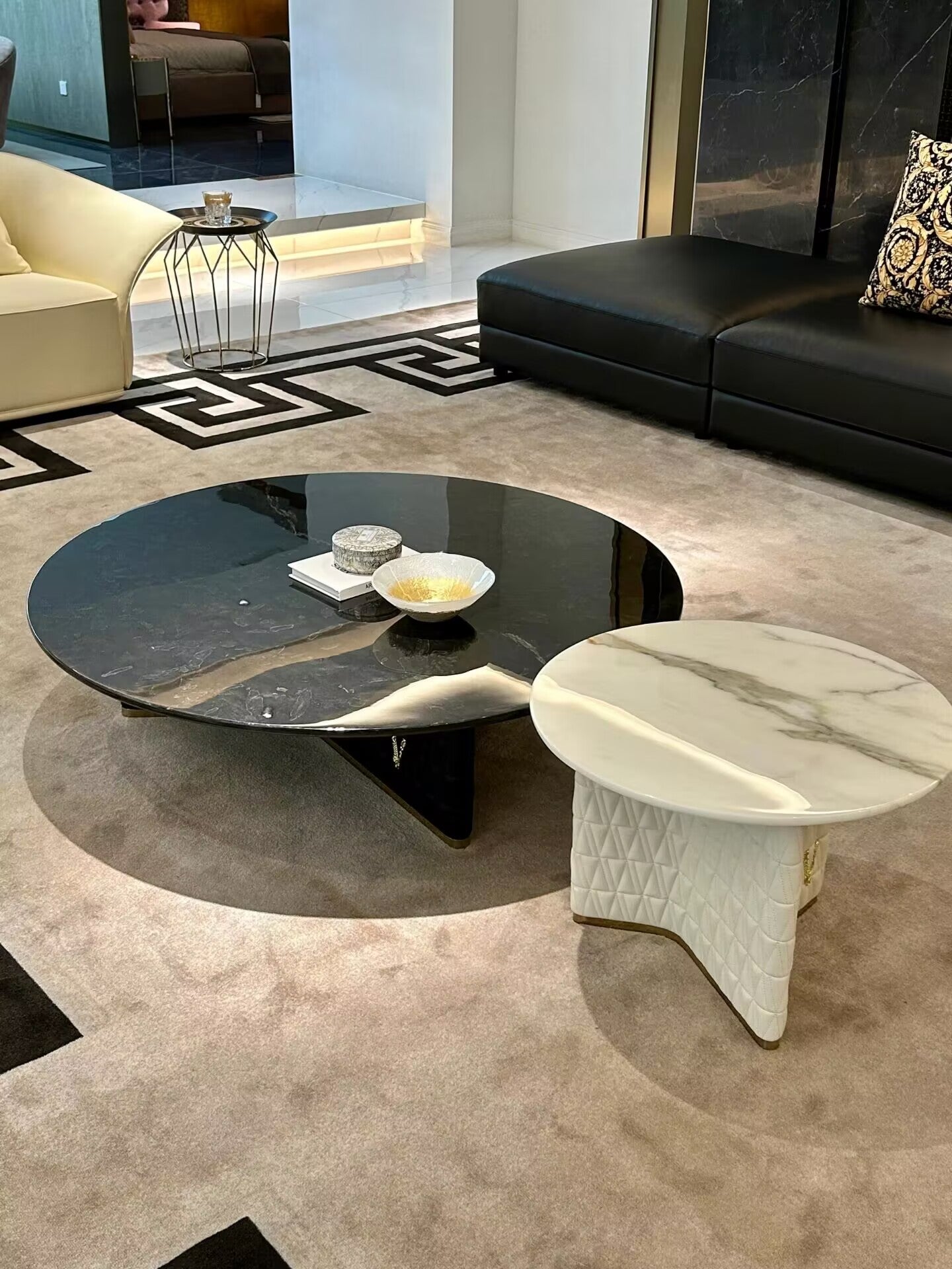 V-Marble Living Room Minimalism Combination Round Coffee Table