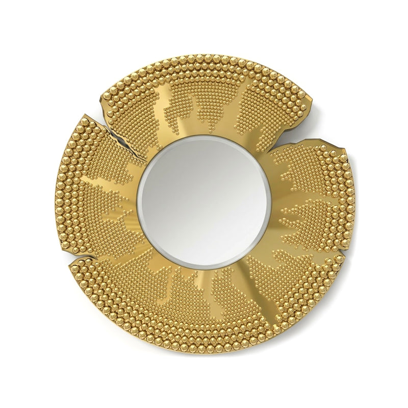 Valentina Luxurious Upscale Metal Irregular Artistic Decorative Mirror