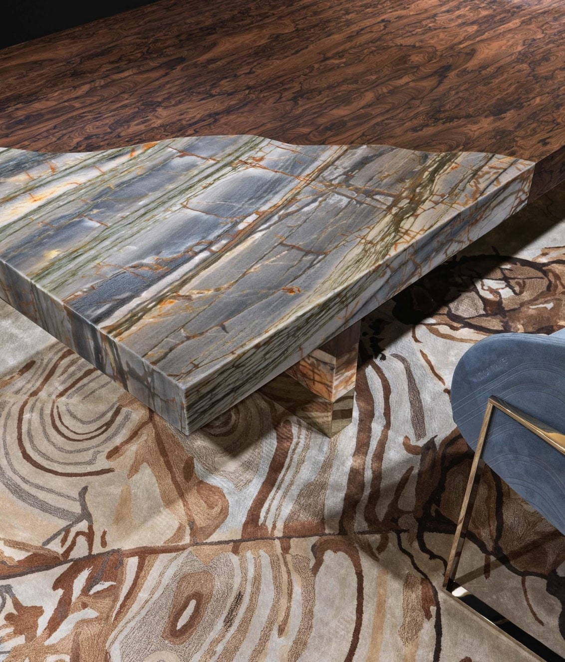 Valiant Natural marble dining table