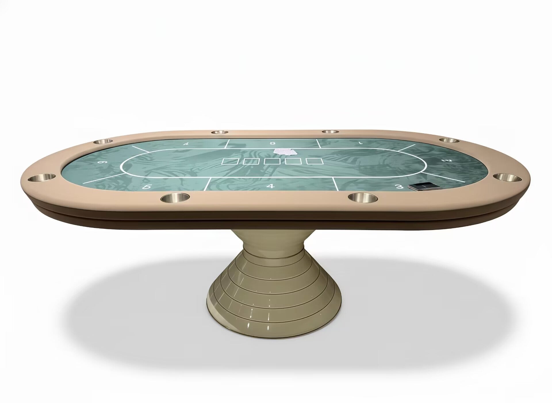 Vegas Italian Luxury High End Solid Wood Creative Poker Table
