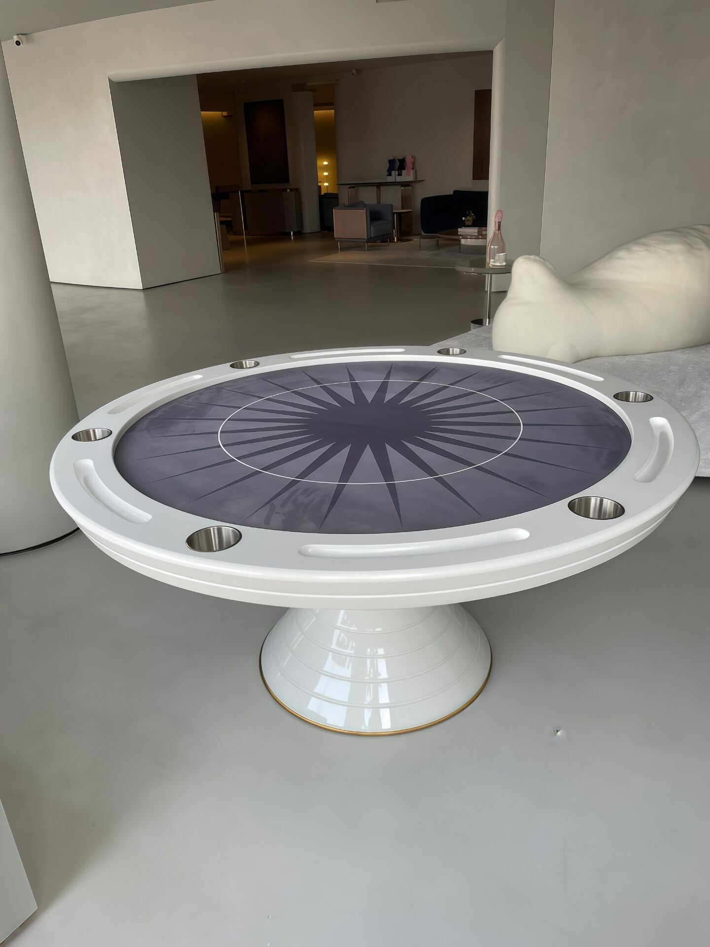 Vegas Italian Luxury High End Solid Wood Creative Poker Table