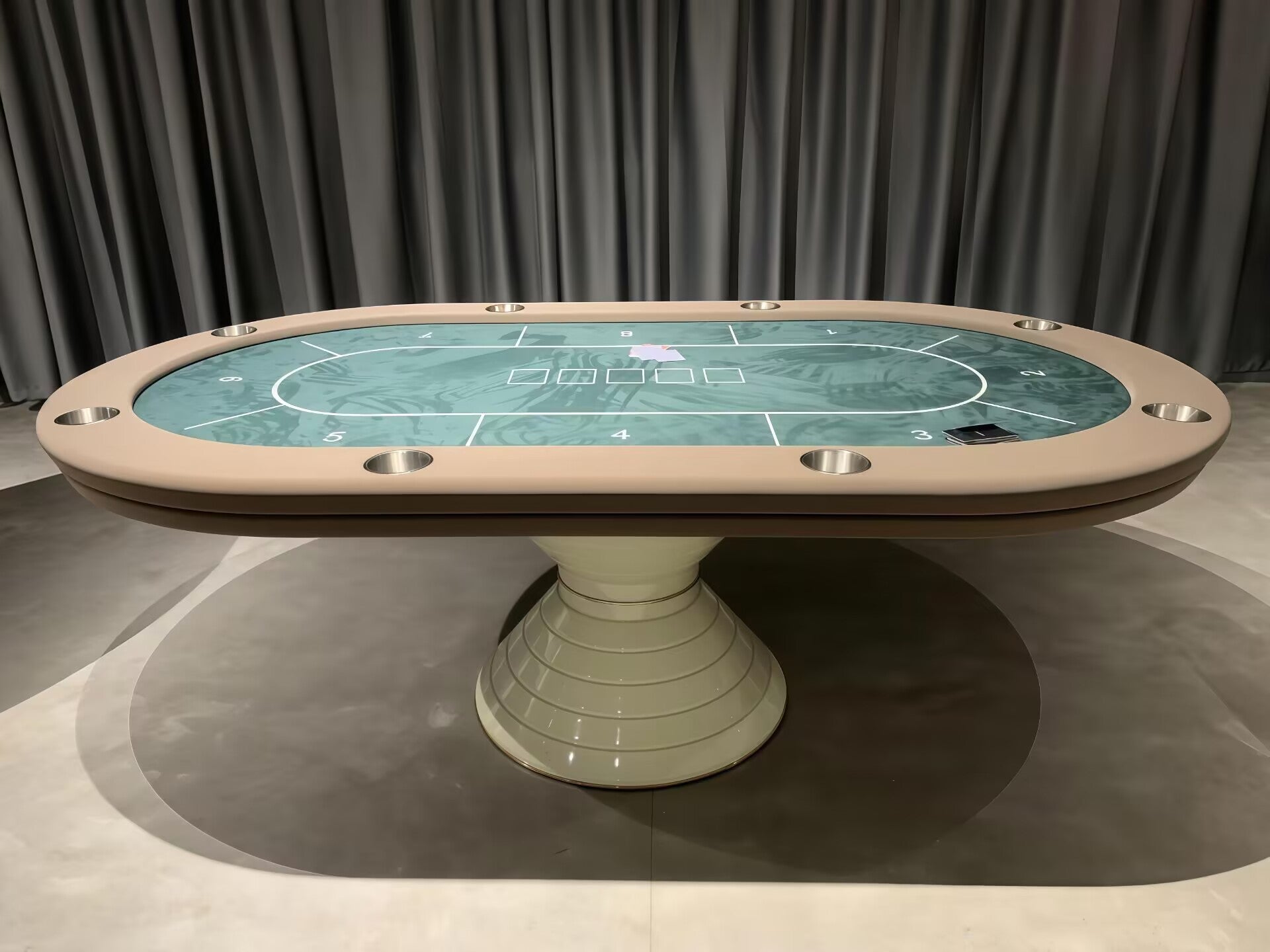 Vegas Italian Luxury High End Solid Wood Creative Poker Table