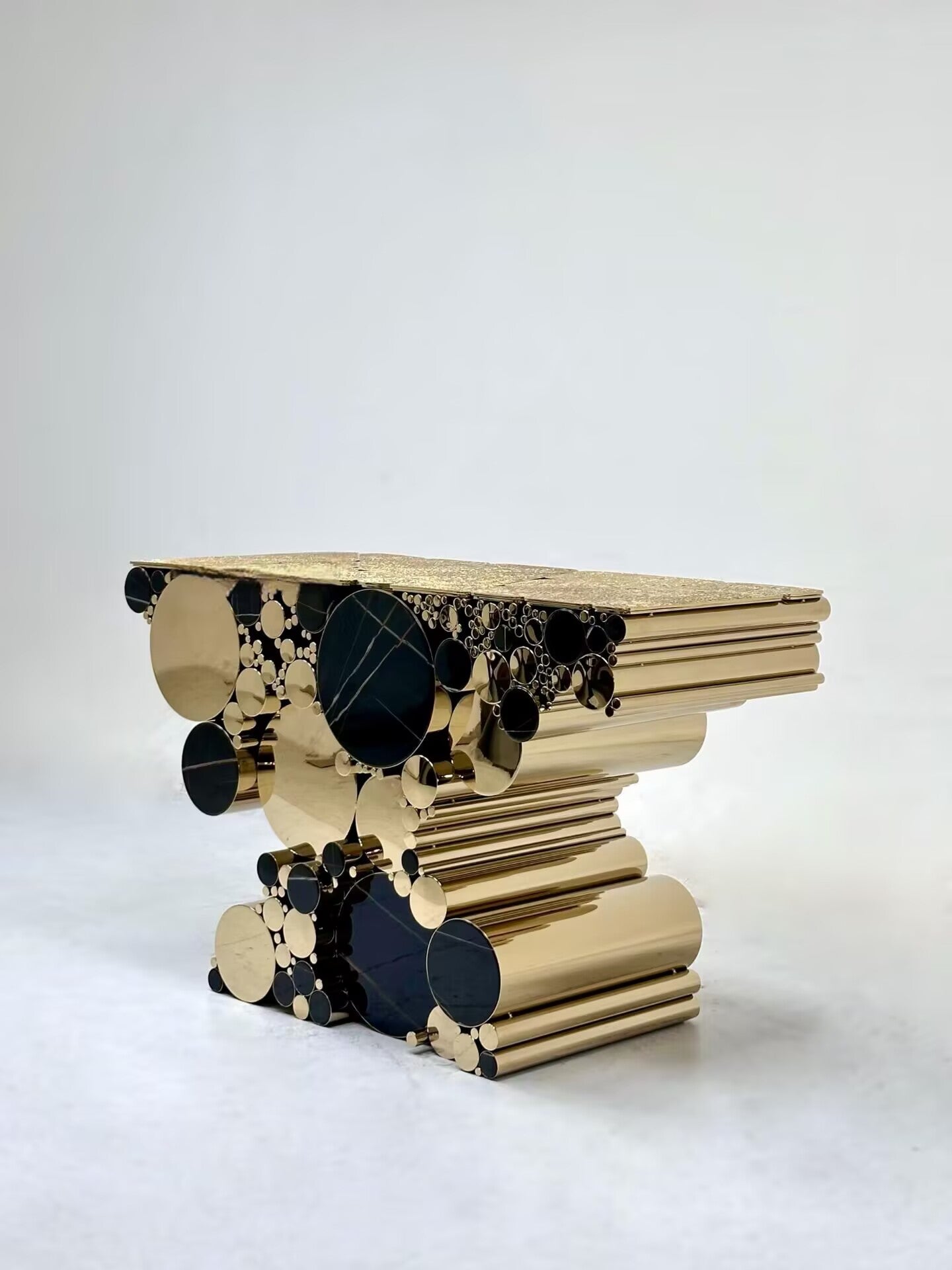 Wanderlust Villa Unique Creativity Stainless Steel Bubble Console