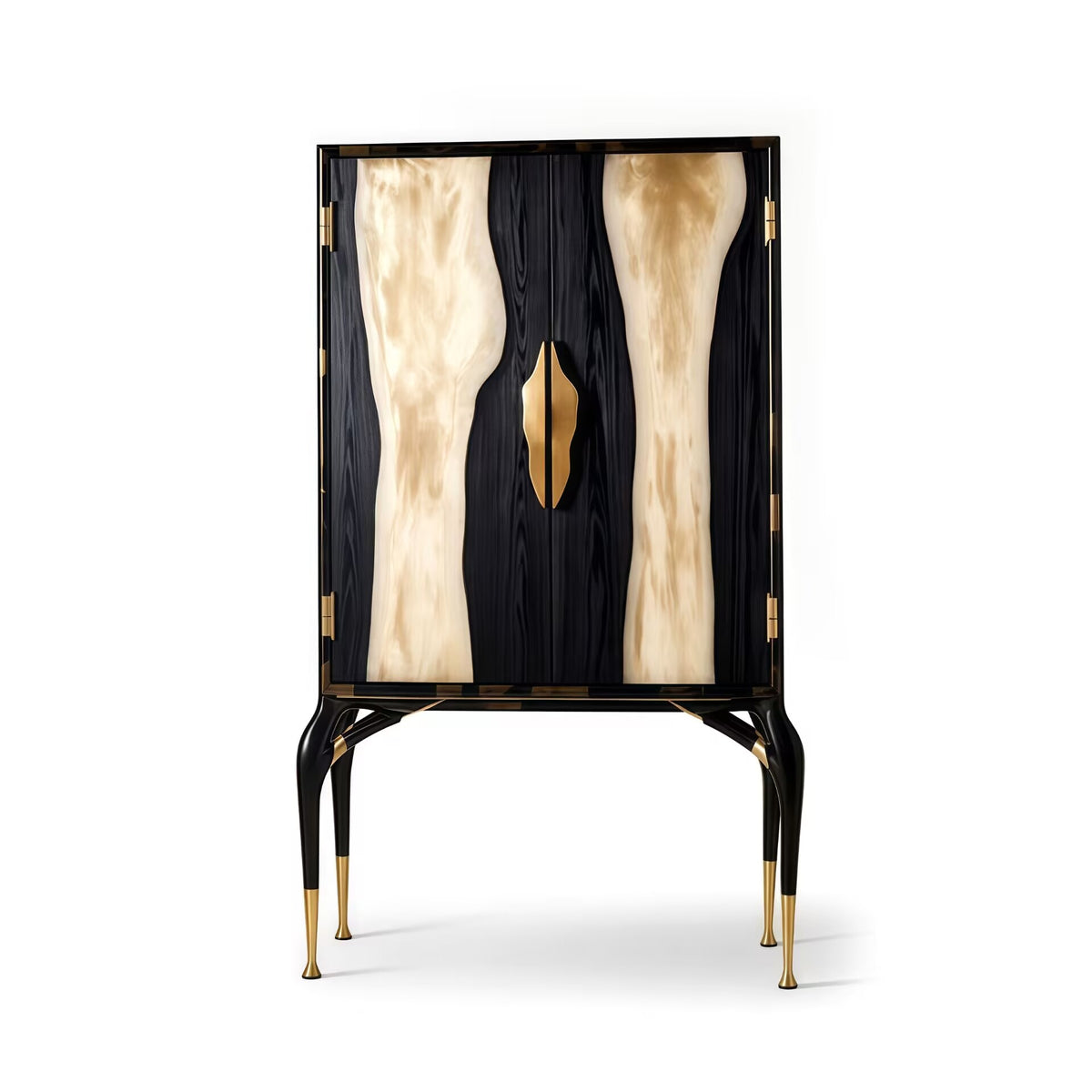 Modern Simple Solid Wood Unique High-End Customize Wine Cabinet
