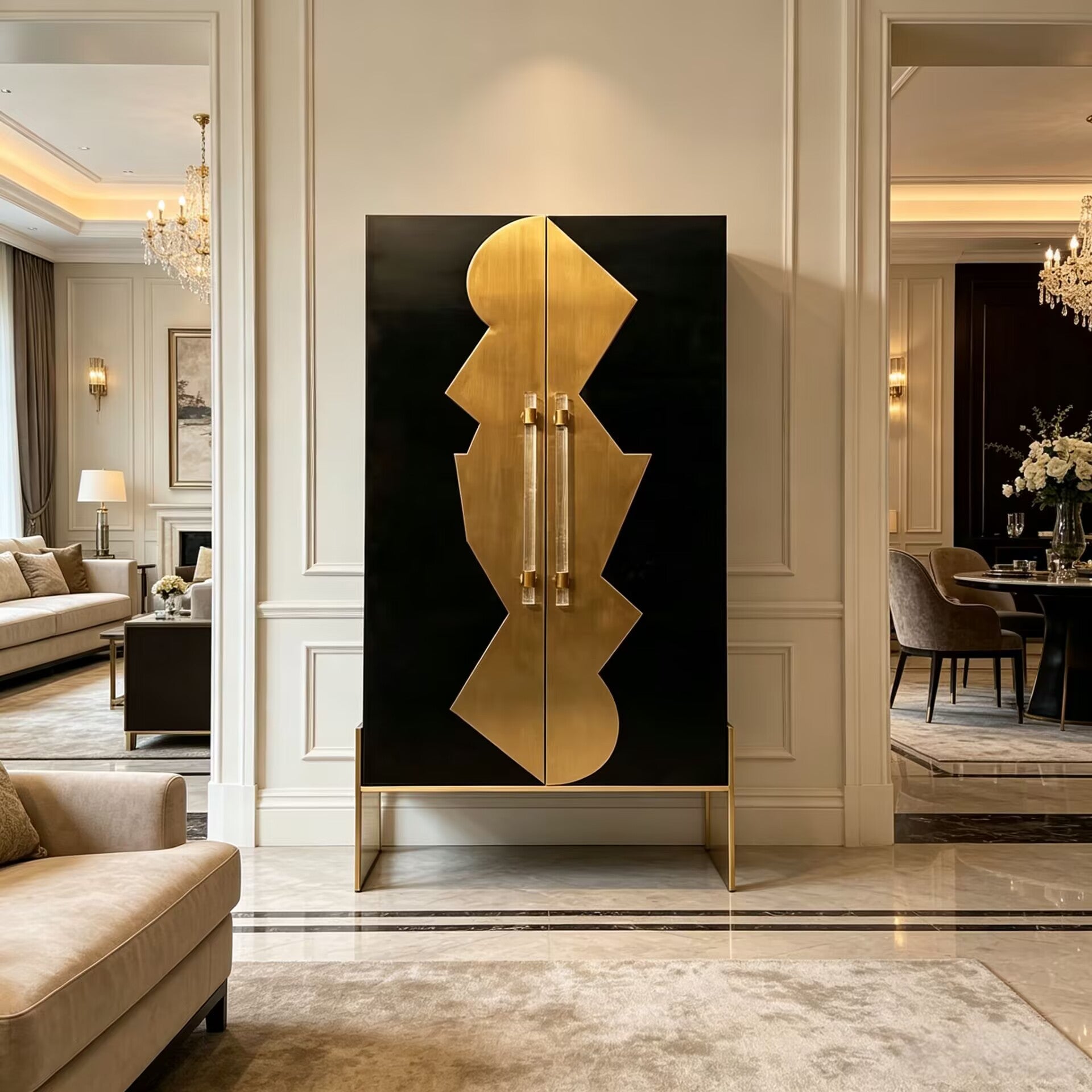 Designer Unique Creativity Customize Solid Wood Decorative Wine Cabinet