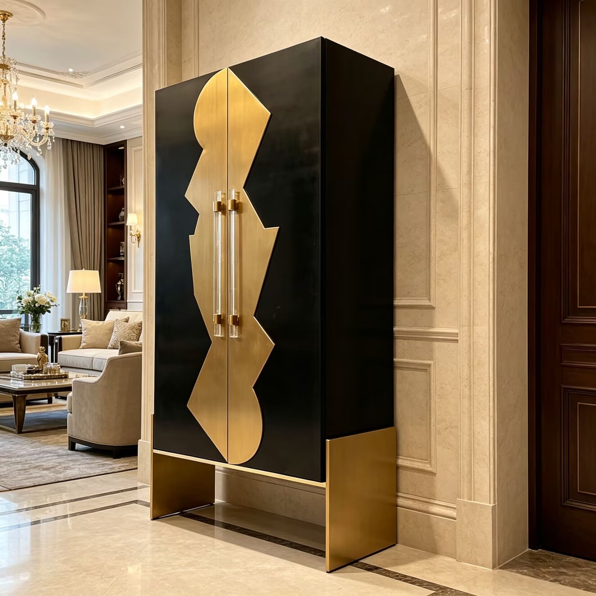 Designer Unique Creativity Customize Solid Wood Decorative Wine Cabinet