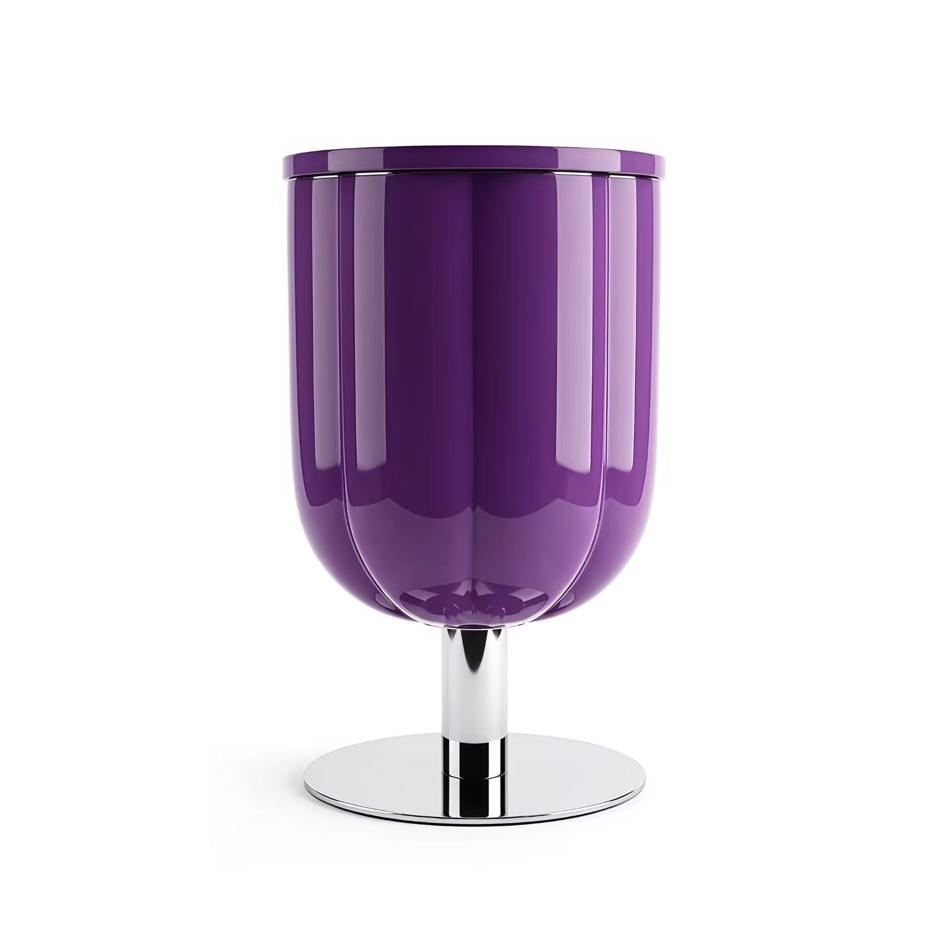 Unique Artistic Irregular Stainless Steel Creativity Lift Wine Cabinet