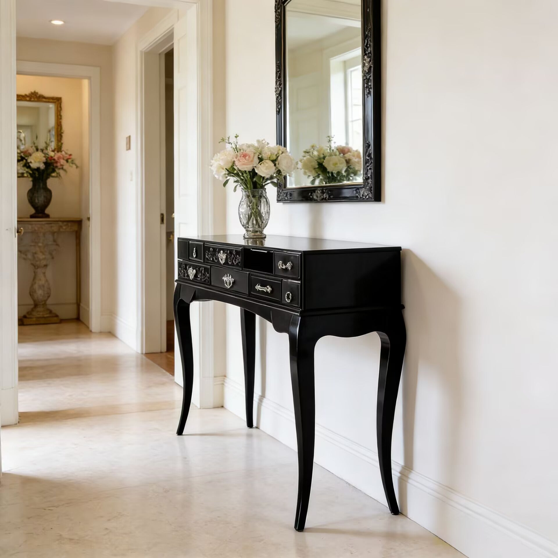 York High-End Minimalism Solid Wood Customize Entryway Cabinet