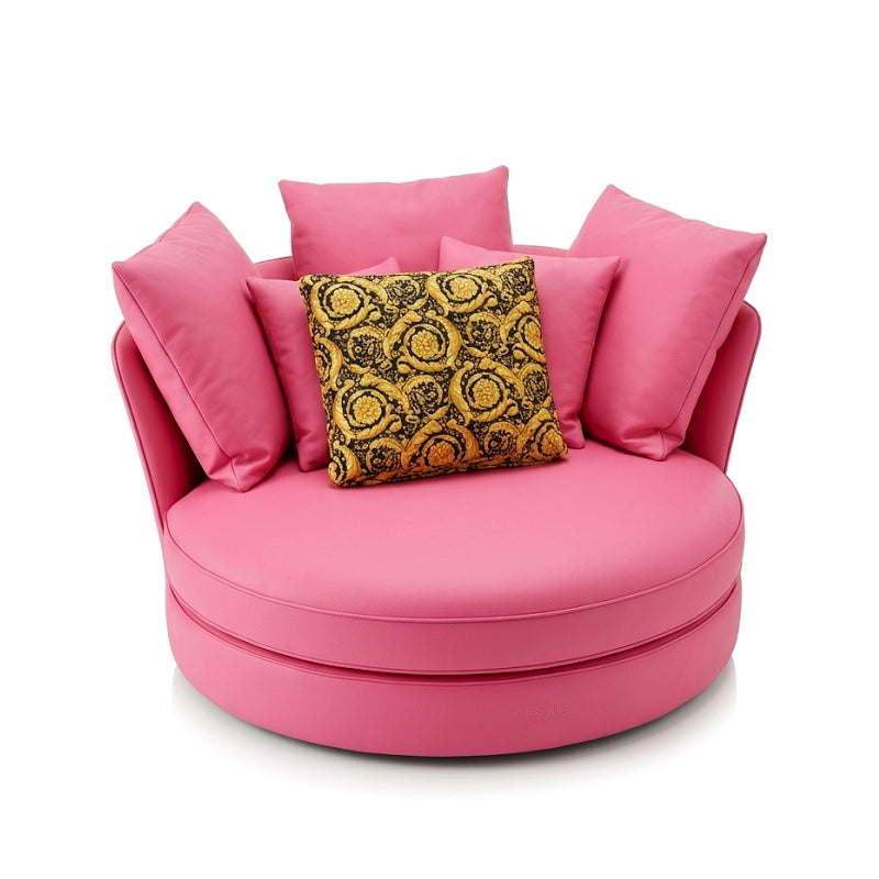 Aeternitas Italian Living Room Artistic Genuine Leather Customize Sofa