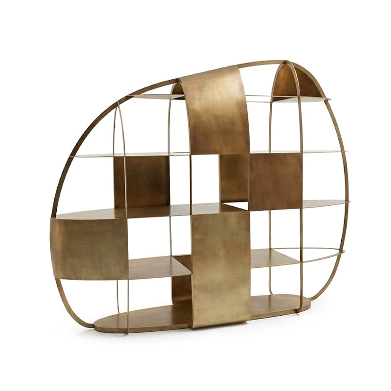 Airframe Italian Minimalism Creativity Stainless Steel Bookshelf