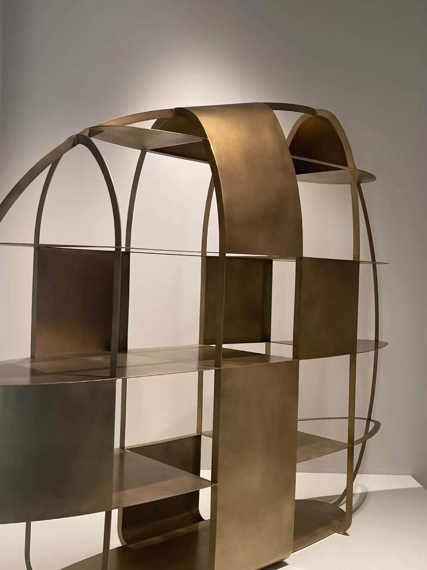 Airframe Italian Minimalism Creativity Stainless Steel Bookshelf