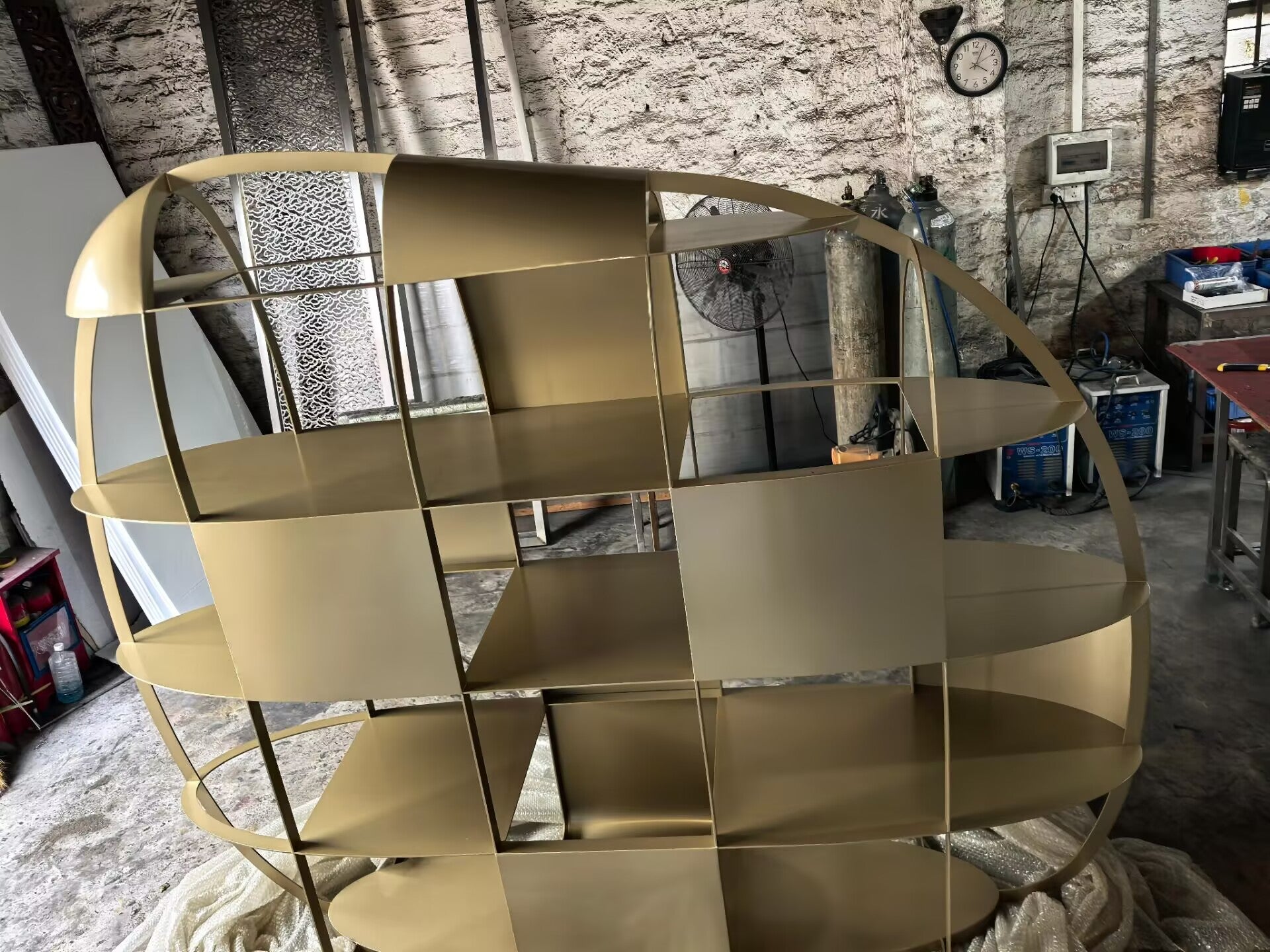Airframe Italian Minimalism Creativity Stainless Steel Bookshelf