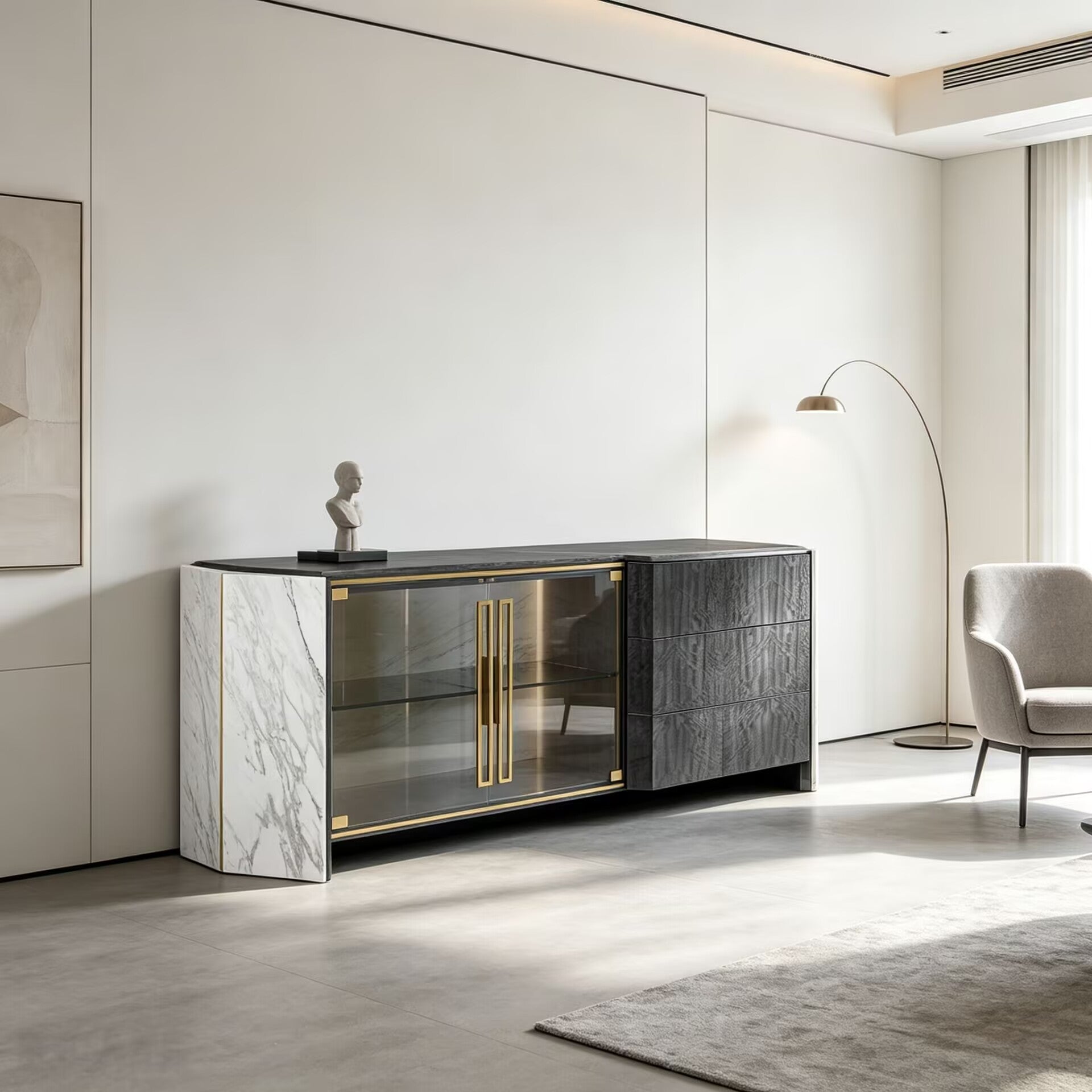 algerone High quality Creativity marble Simple Storage Sideboard