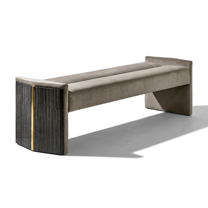 Algerone Bedroom Modern Minimalist Solid Wood Art Fabric Ottoman