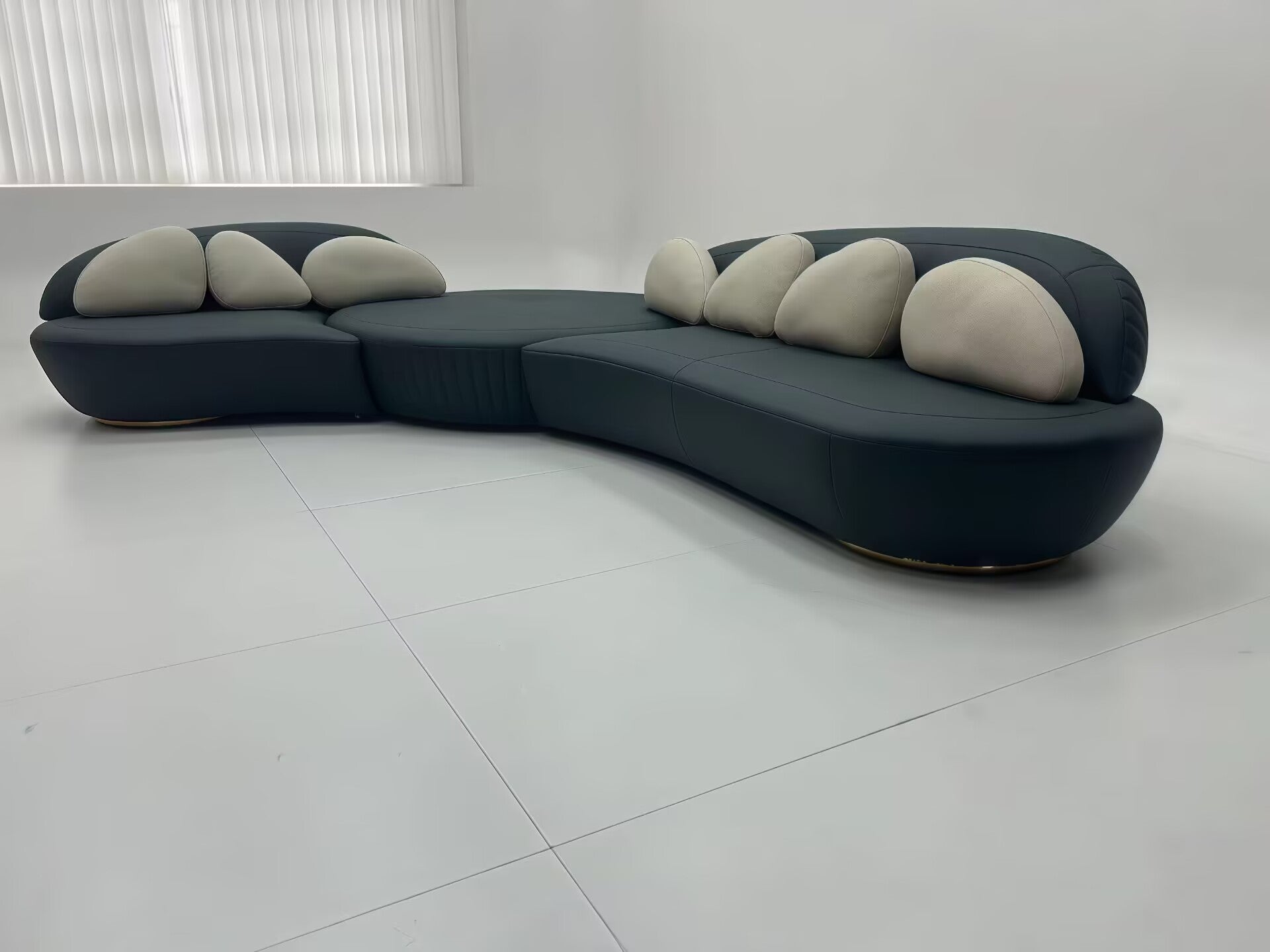 Amaterasu Minimalist Solid Wood Creativity Designer Fabric Sofa