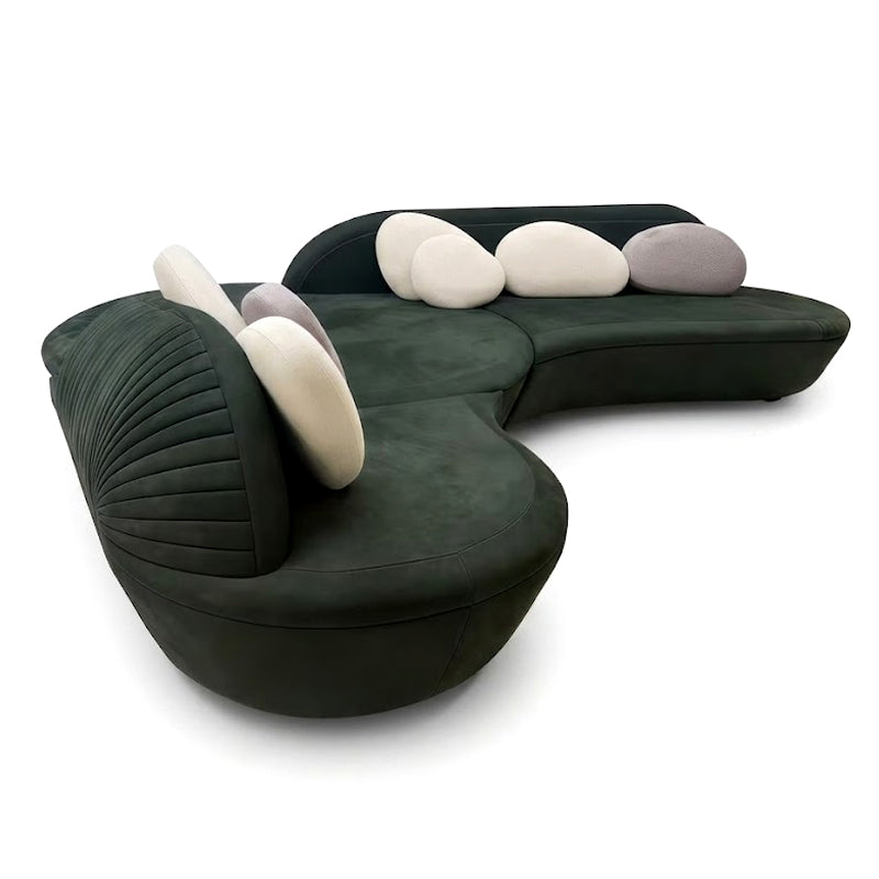 Amaterasu Minimalist Solid Wood Creativity Designer Fabric Sofa