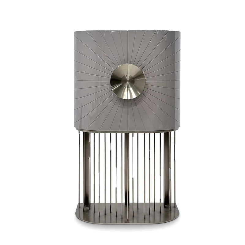 Amaterasu Italian High End Stainless Steel Solid Wood Wine Cabinet