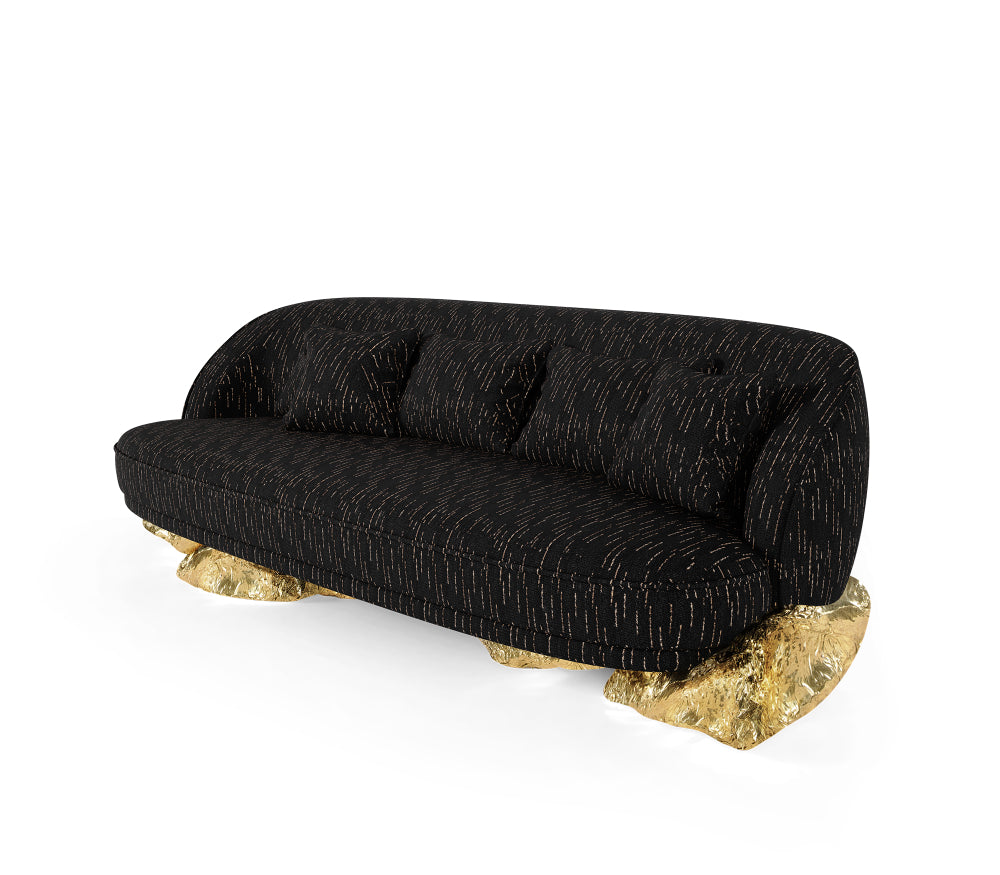 Luxurious Brass hammering technique angra armchair
