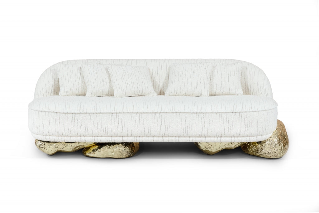 Luxurious Brass hammering technique angra armchair