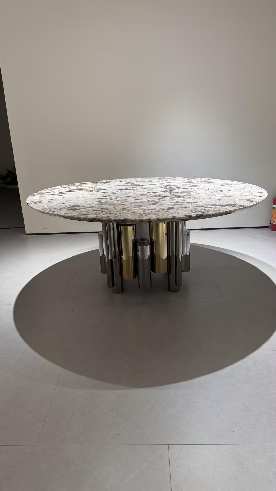 Antigua Light Luxury Artistic Metal High-End Marble Dining Table