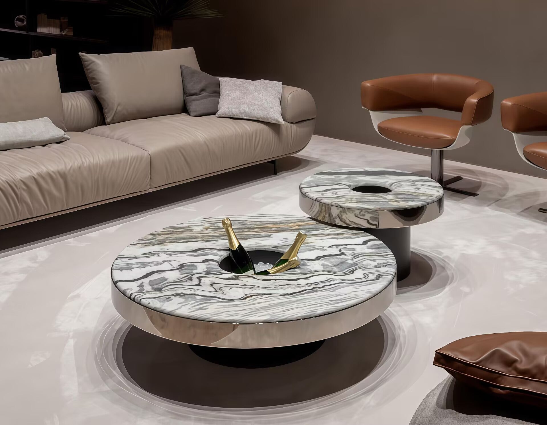 Aperitivo Luxurious Unique Creativity Marble Combination Coffee Table