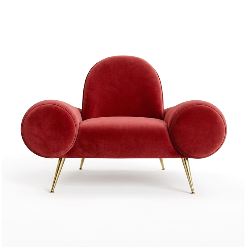 Apollo Modern Designer Minimalism Stainless Steel Fabric Sofa Chair
