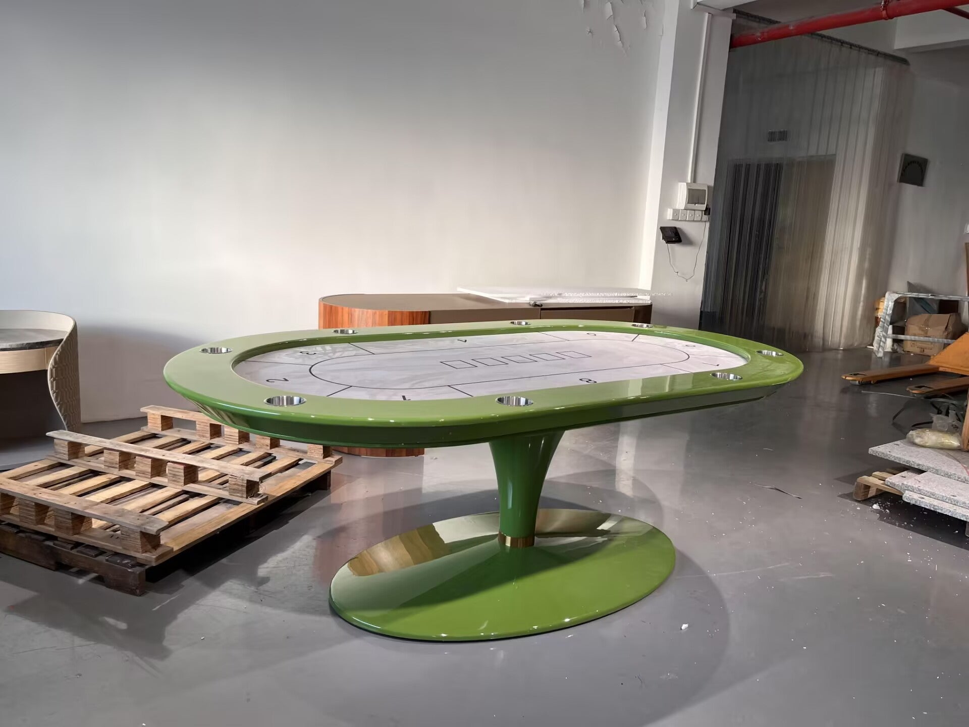 Asso Italian Luxury High End Indoor Solid Wood Customization Poker Table