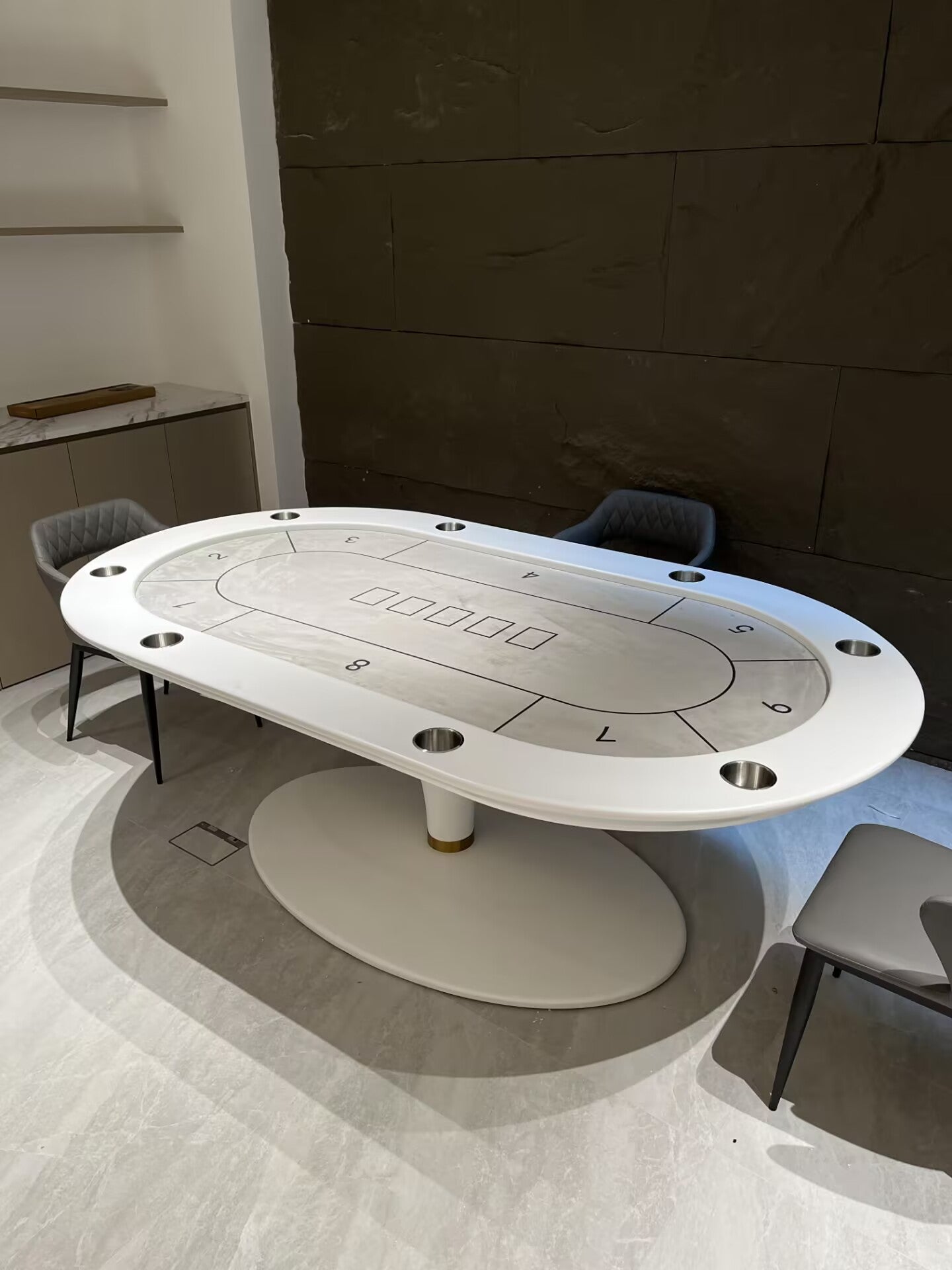 Asso Italian Luxury High End Indoor Solid Wood Customization Poker Table