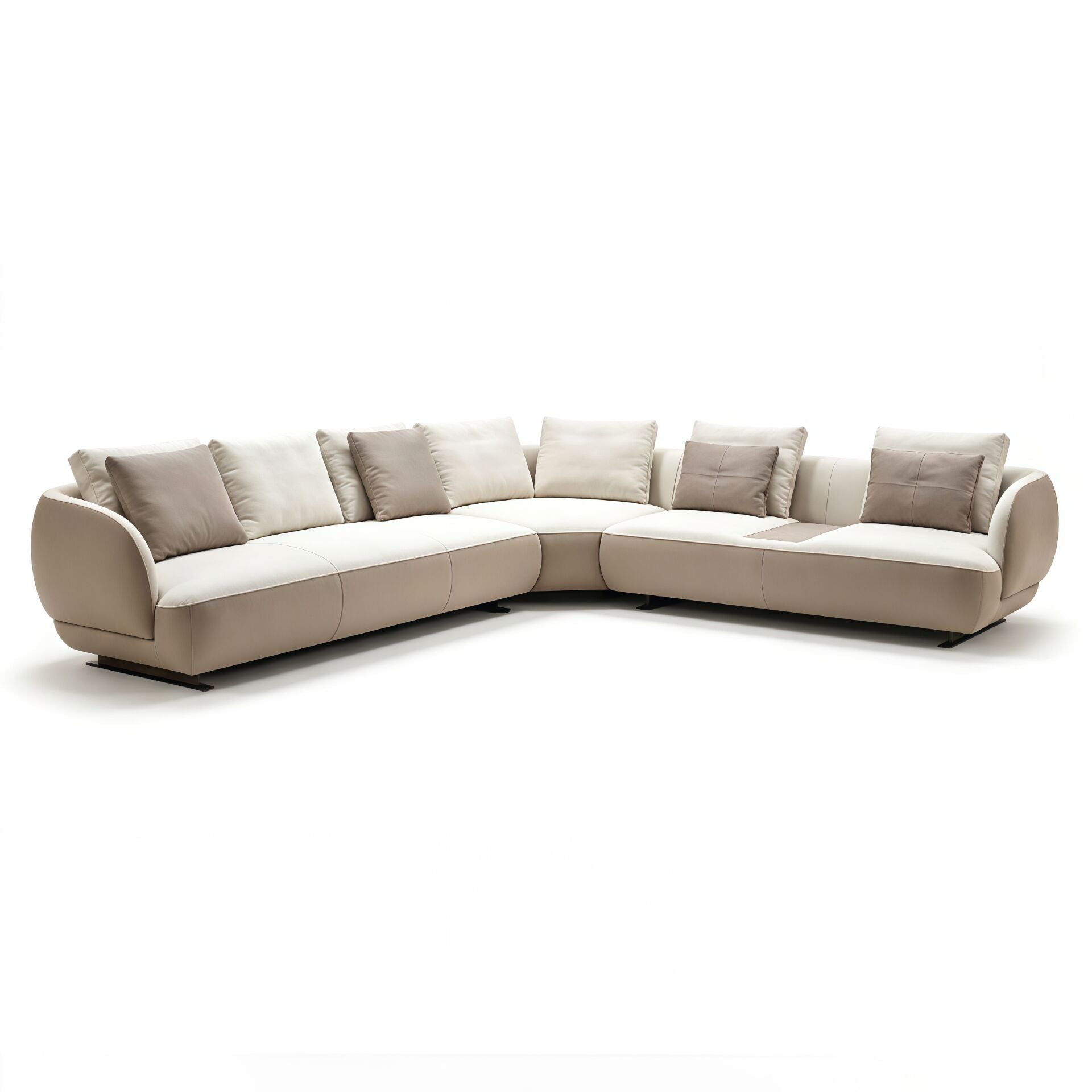 Aston Italian Artistic Upscale Corner Combination Fabric Sofa