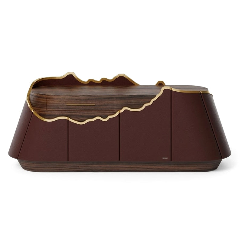 Atacama Modern High-End Living Room Arc Solid Wood Sideboard