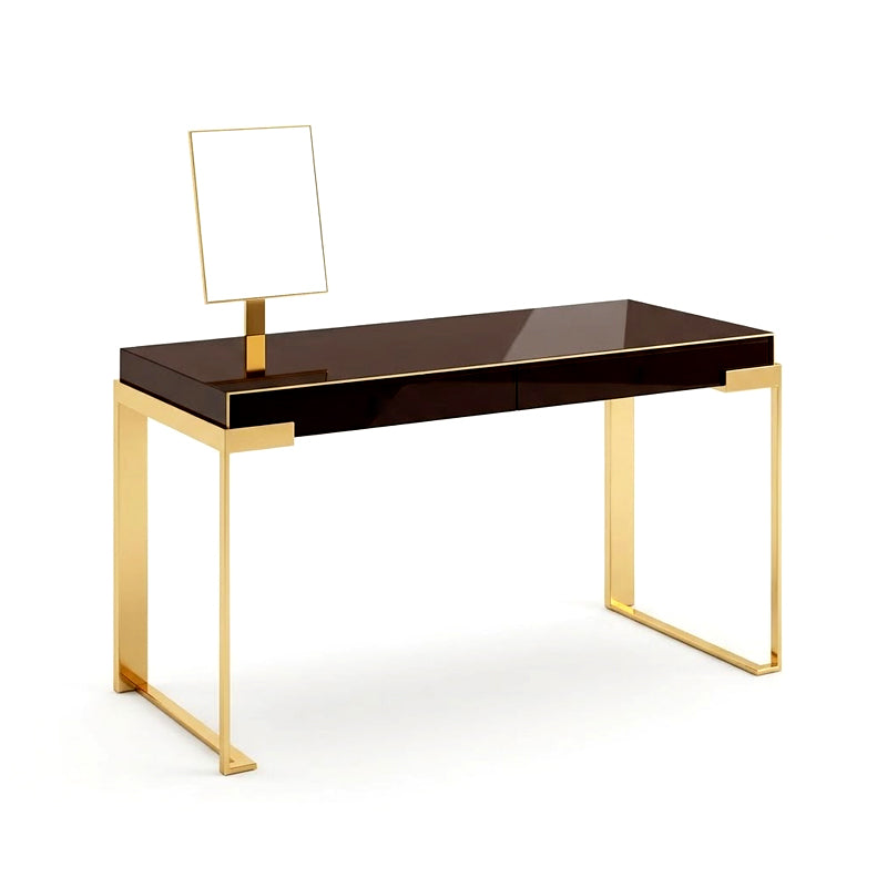 Aura Bedroom Designer Stainless Steel Solid Wood Dressing Table