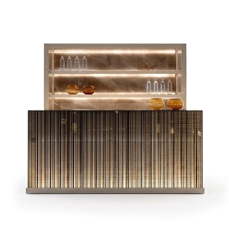 Avantgarde Designer Luxurious Lacquered Solid Wood Bar Cabinet