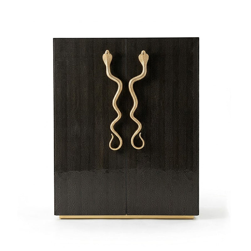 Azingo Modern Minimalism Solid Wood Pure Copper Sideboard