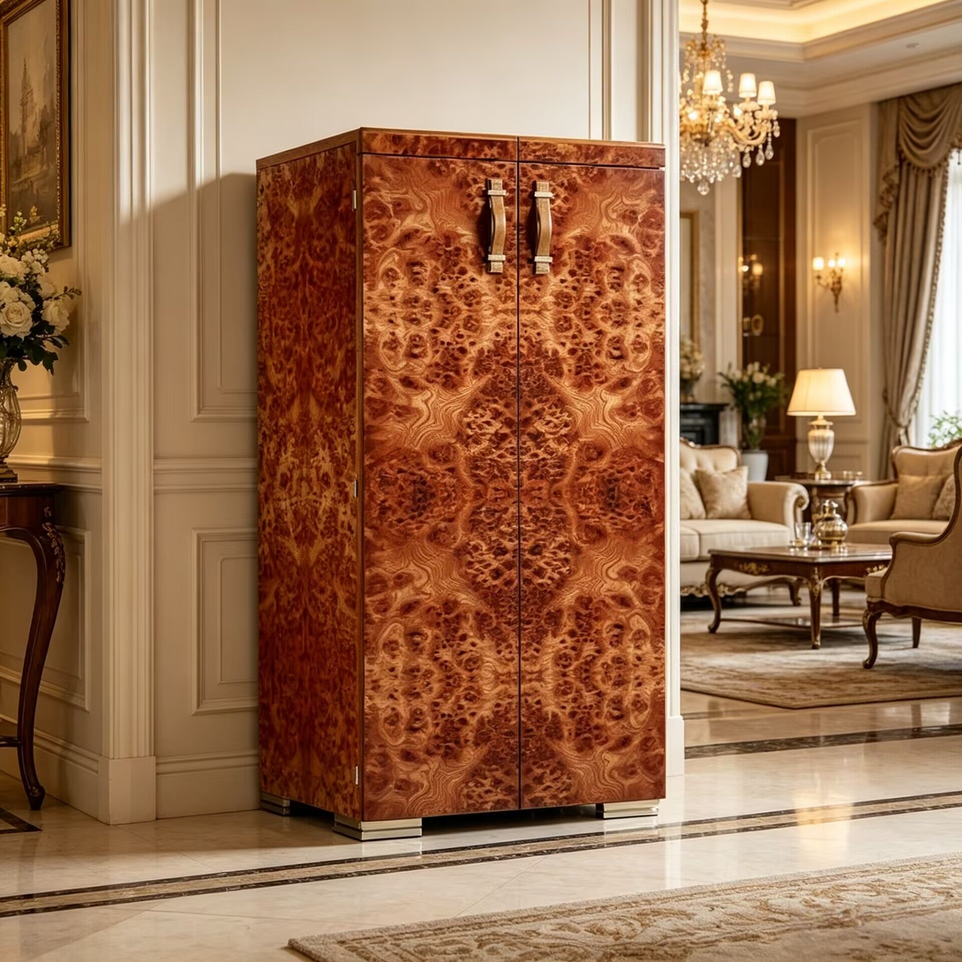 Bacco E Tabacco Unique Creativity Solid Wood Wine Cabinet