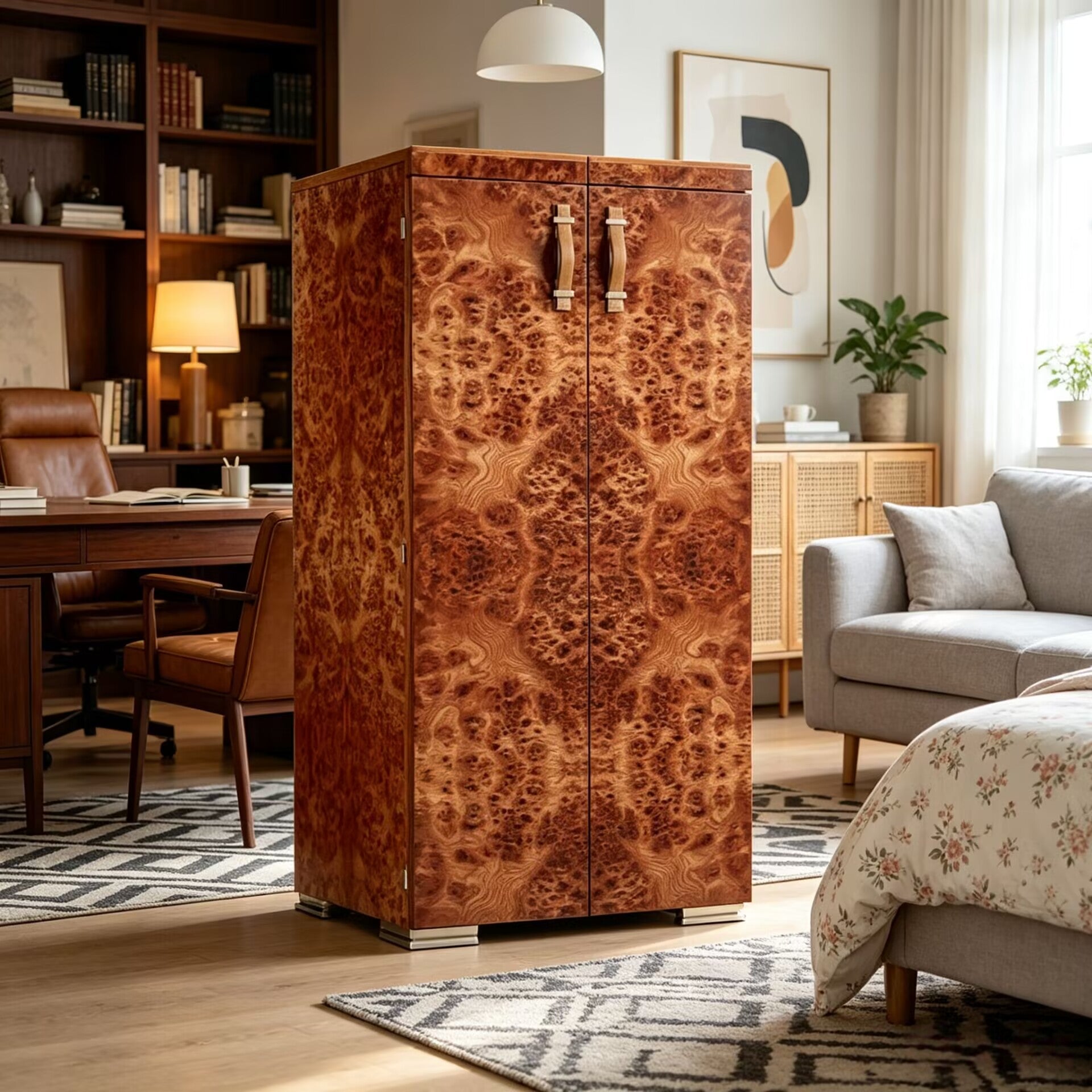 Bacco E Tabacco Unique Creativity Solid Wood Wine Cabinet