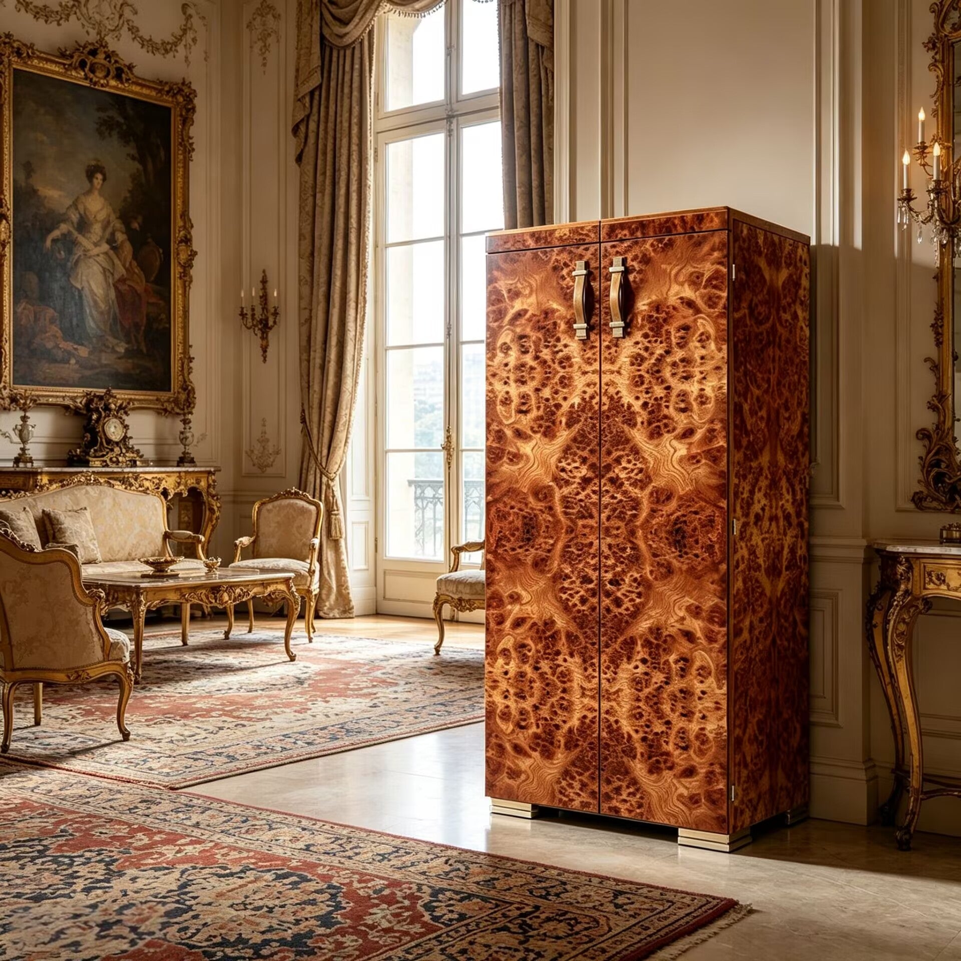 Bacco E Tabacco Unique Creativity Solid Wood Wine Cabinet
