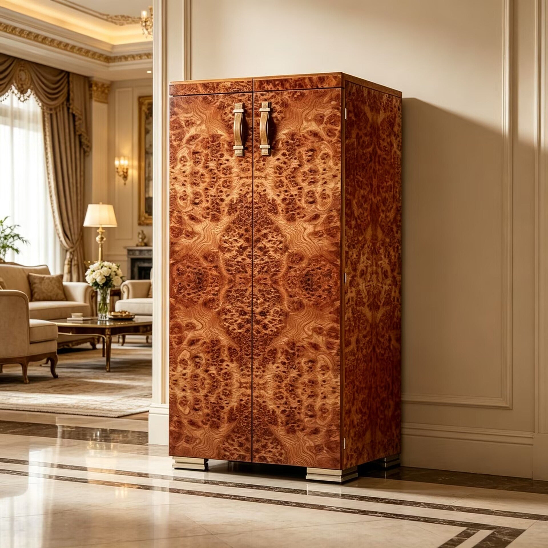 Bacco E Tabacco Unique Creativity Solid Wood Wine Cabinet