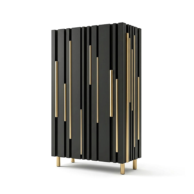 Bamboo Alto Designer Irregular Upscale Solid Wood Wine Cabinet