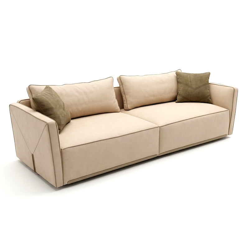 Bastian Living Room Simplicity Customize Genuine Leather Sofa