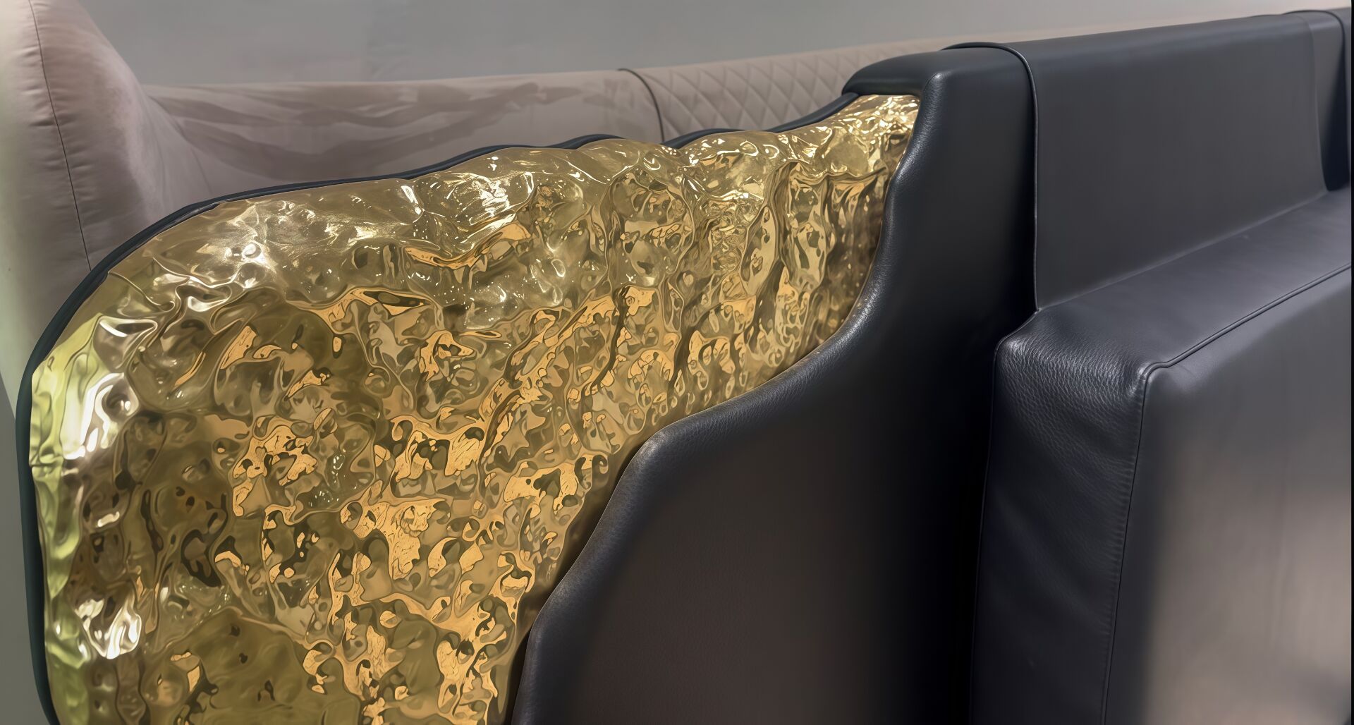 Villa Bedroom Designer Artistic Solid Wood Genuine Leather Bed