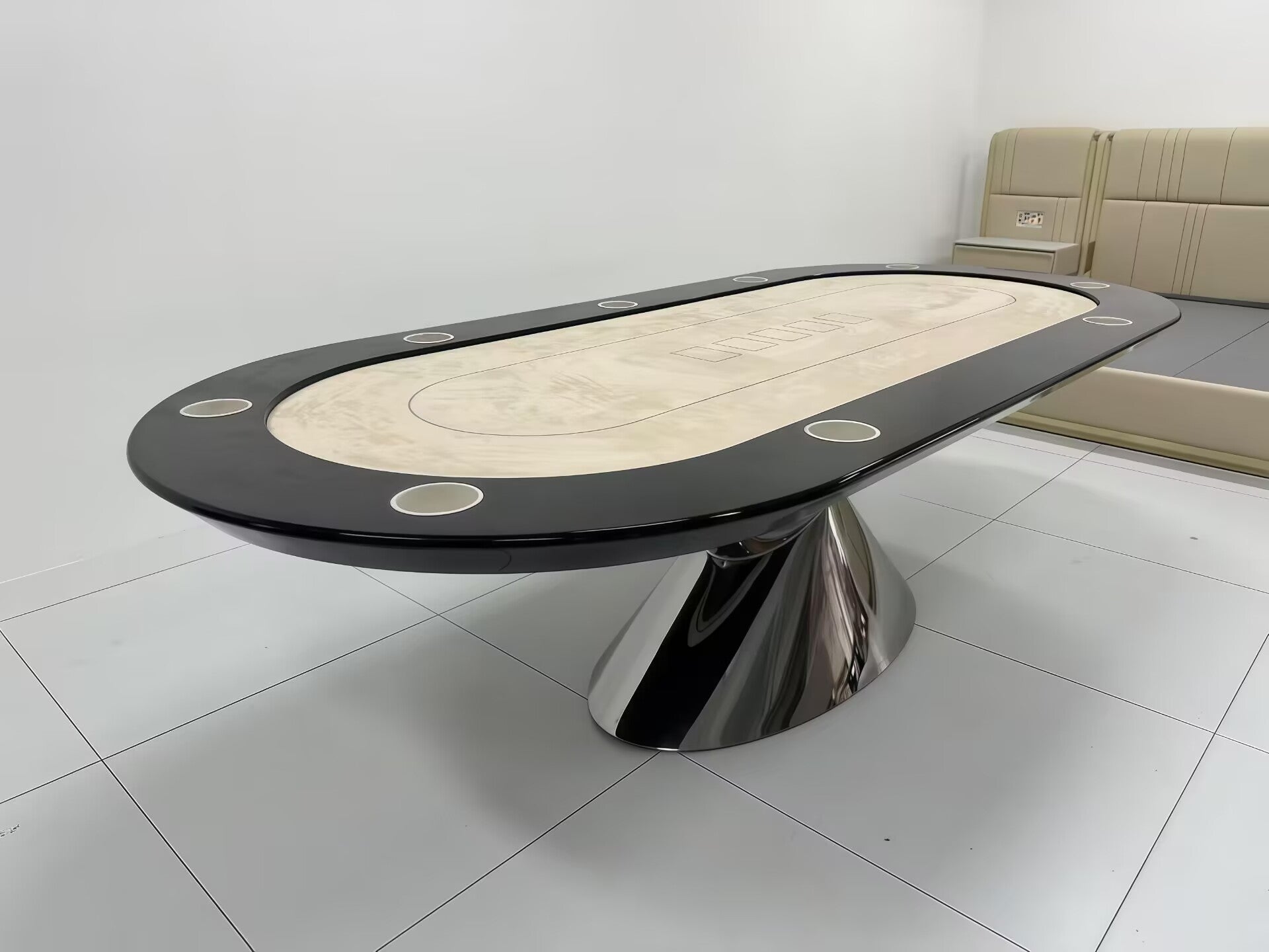 Bentley Modern Luxurious  High End Metal Creative Design Poker Table