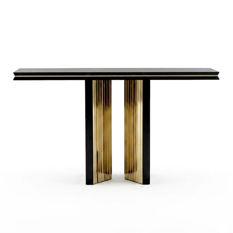 Beyond Italian Creativity Stainless Steel Solid Wood Decorate Console