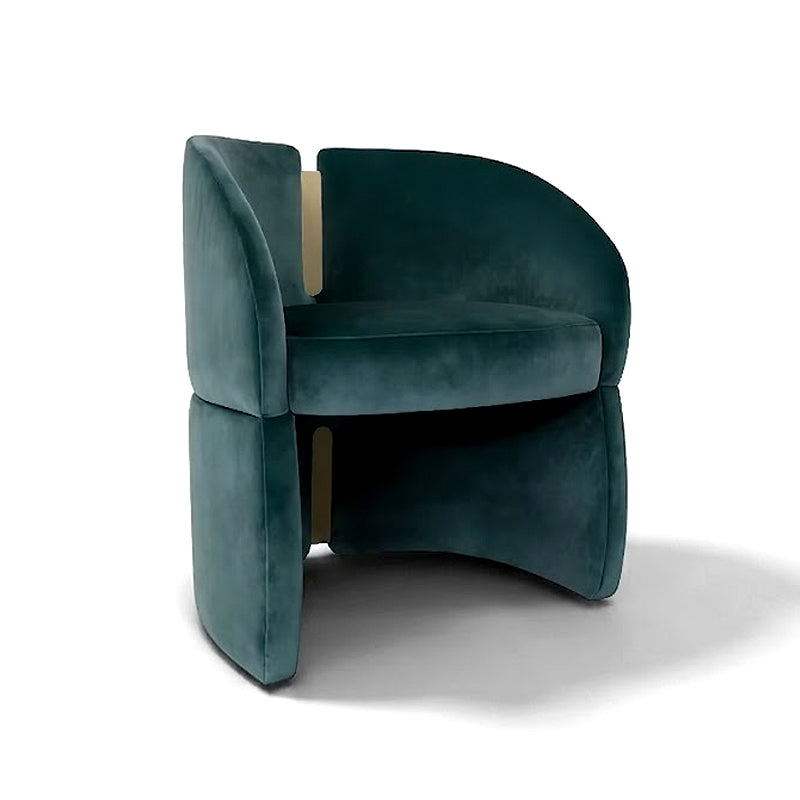 Isadora Modern Luxury Minimalist Solid Wood Fabric Sofa Chair
