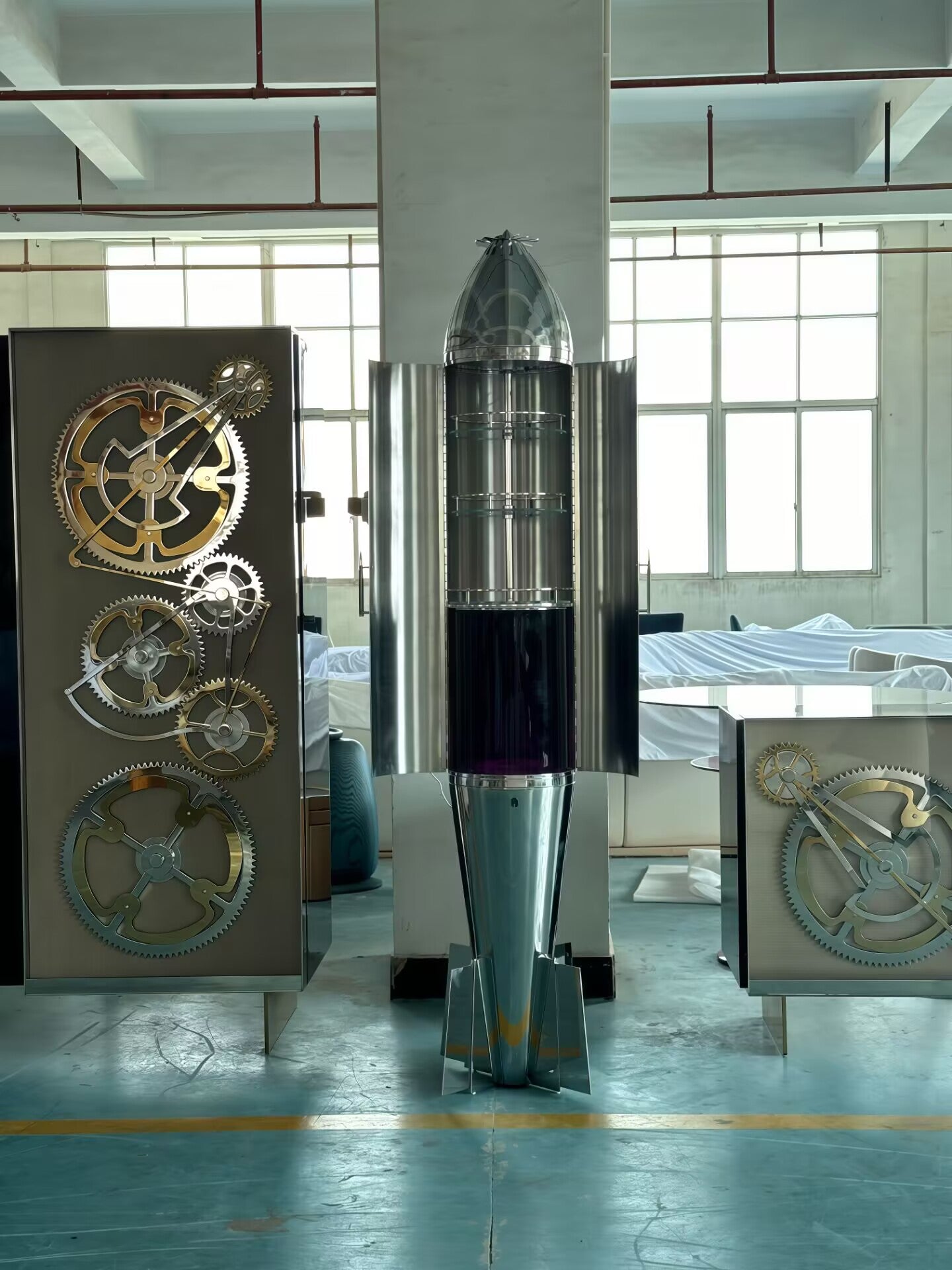 Bomb Italian High Quality Designer Stainless Steel Wine Cabinet